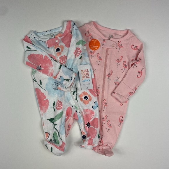 Carter's Other - JUST ONE YOU made by Carters Newborn 2 pack Cotton Sleep and plays NWT